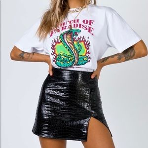 Princess Polly “Motel Rocks” Leather Skirt